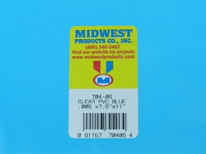 704-06 CLEAR BLUE PVC .005 (0.13mm)